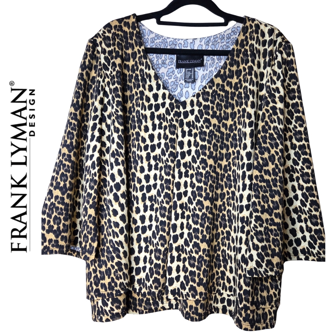Frank Lyman Design Animal Print Blouse